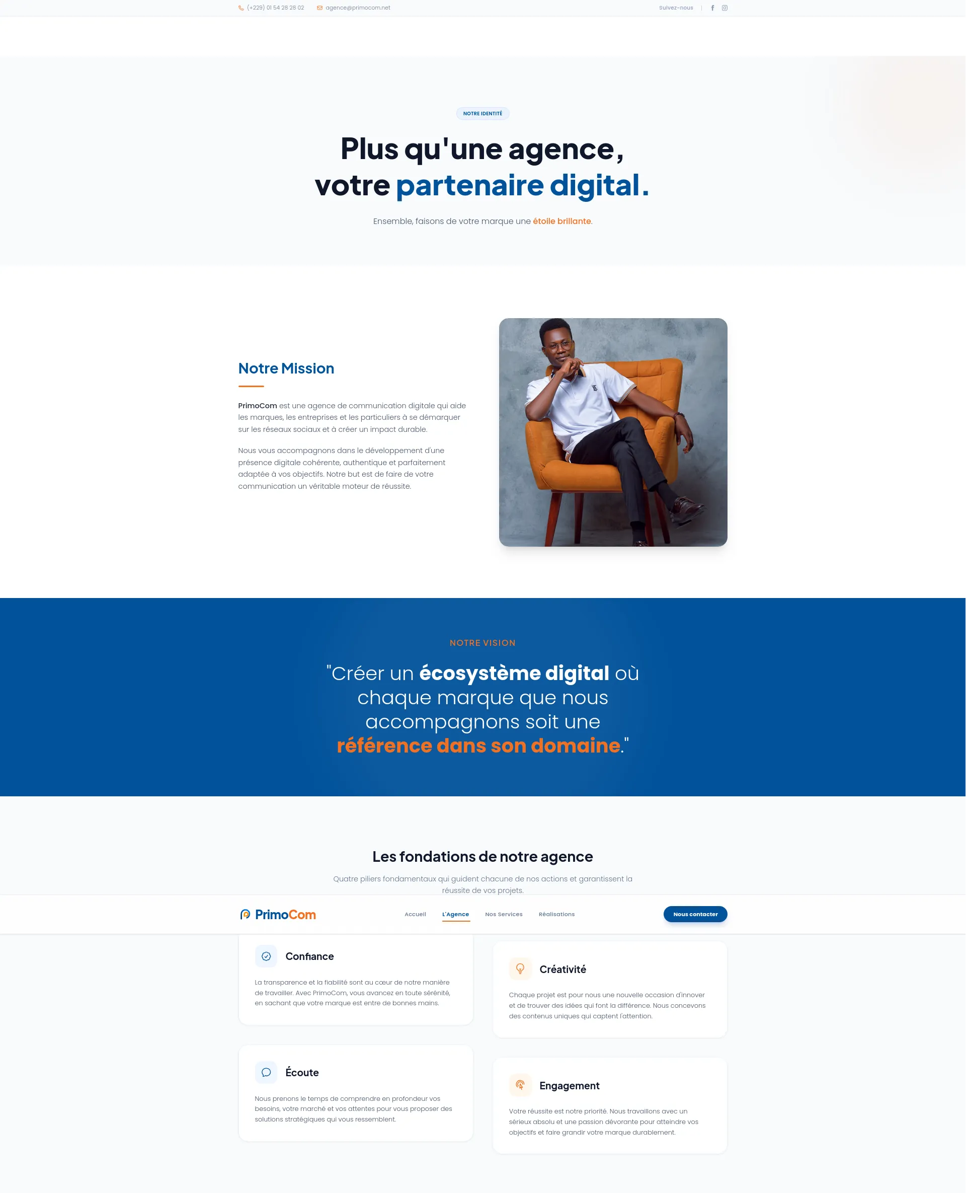 Réalisation La Vitrine de l'Agence