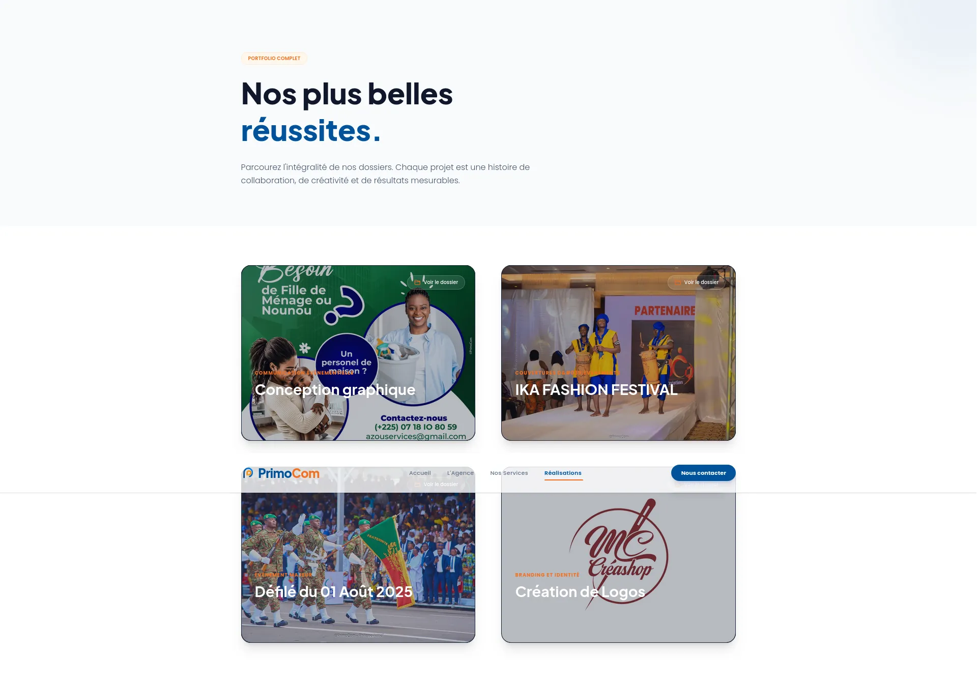 Réalisation La Vitrine de l'Agence